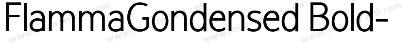 FlammaGondensed Bold字体转换